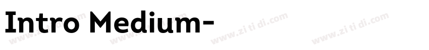 Intro Medium字体转换